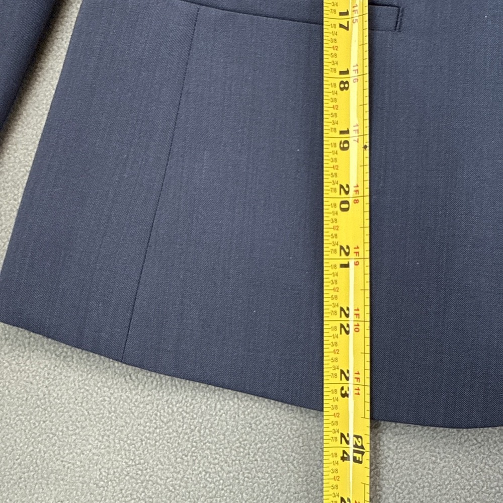 Banana Republic Classic Fit Blue Blazer 2‎ Marzotto Italian Wool Blend Workwear - Picture 8 of 16